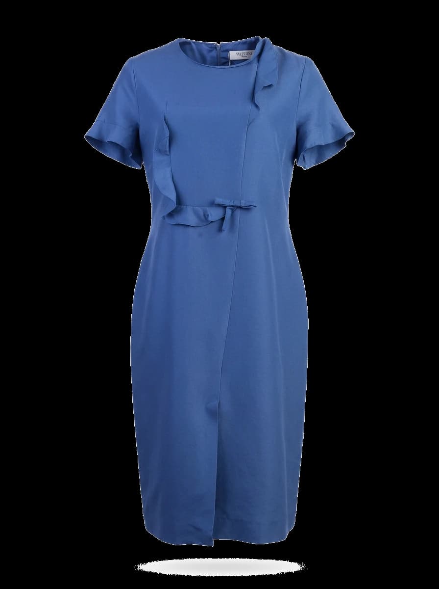 Valentino Pink Cotton Midi Dress