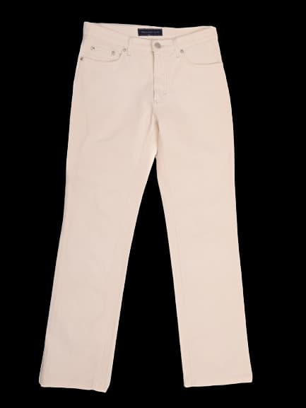 Trussardi White Cotton Casual Trousers