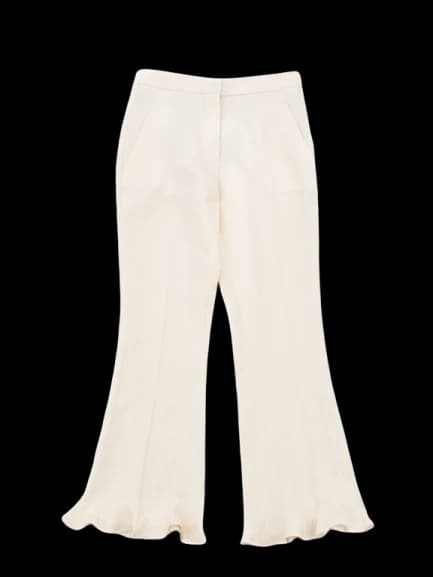 Stella McCartney Yellow Wool Casual Trousers