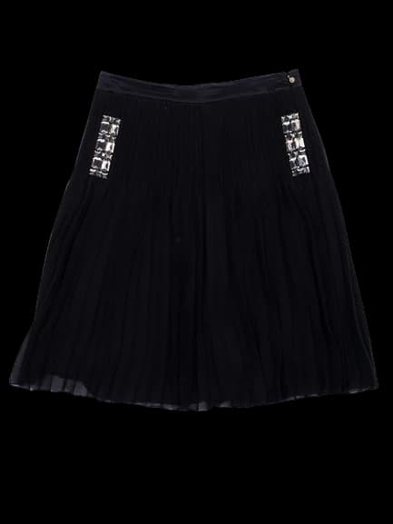 Just Cavalli Black Polyester Full Skirt — photo 1