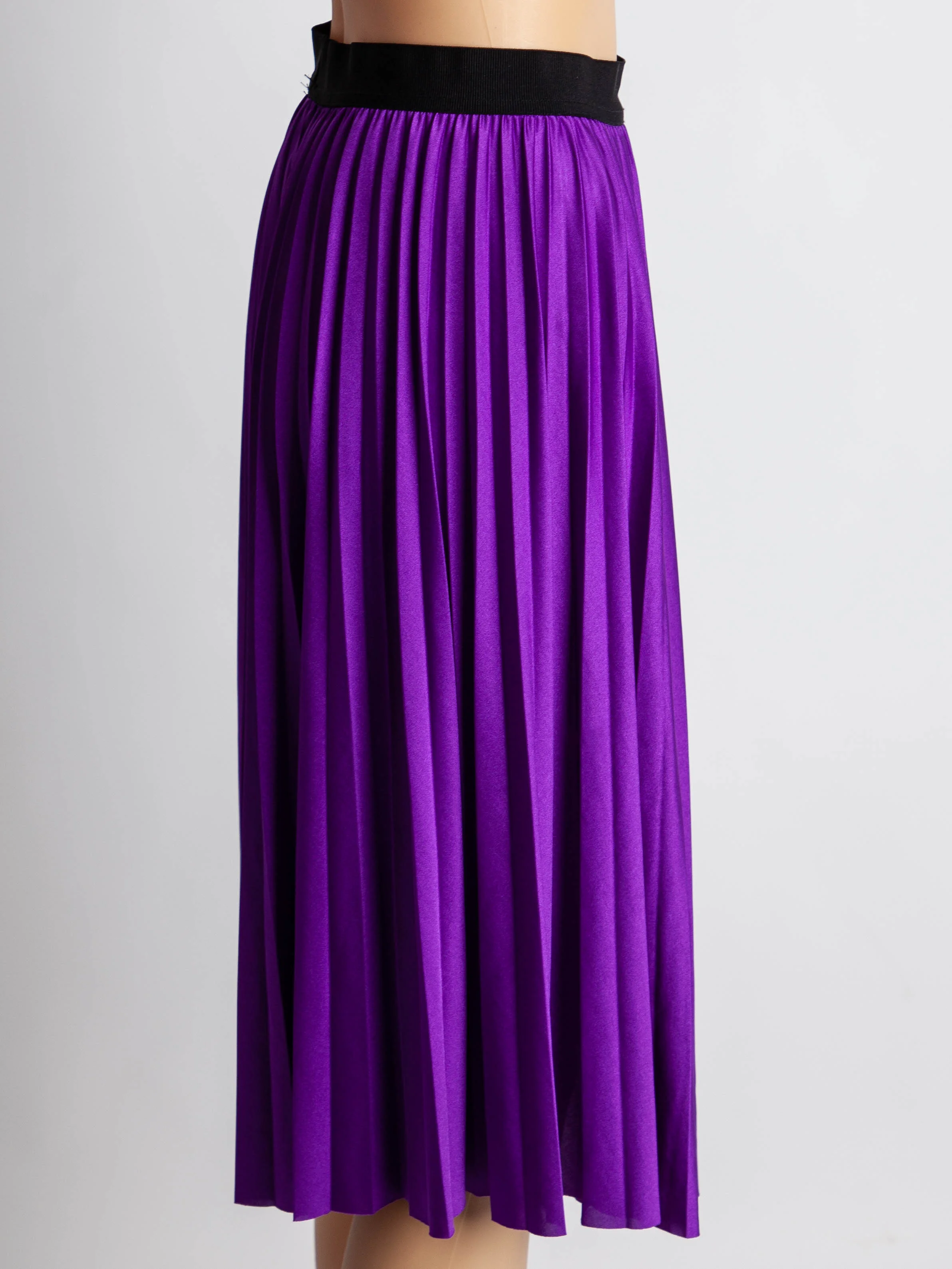 Pinko Purple Polyester A-Line Skirt — 3