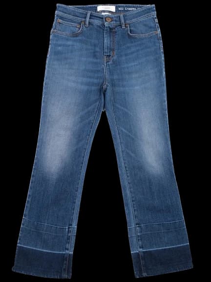Weekend MaxMara Blue Cotton Mom Jeans — photo 1