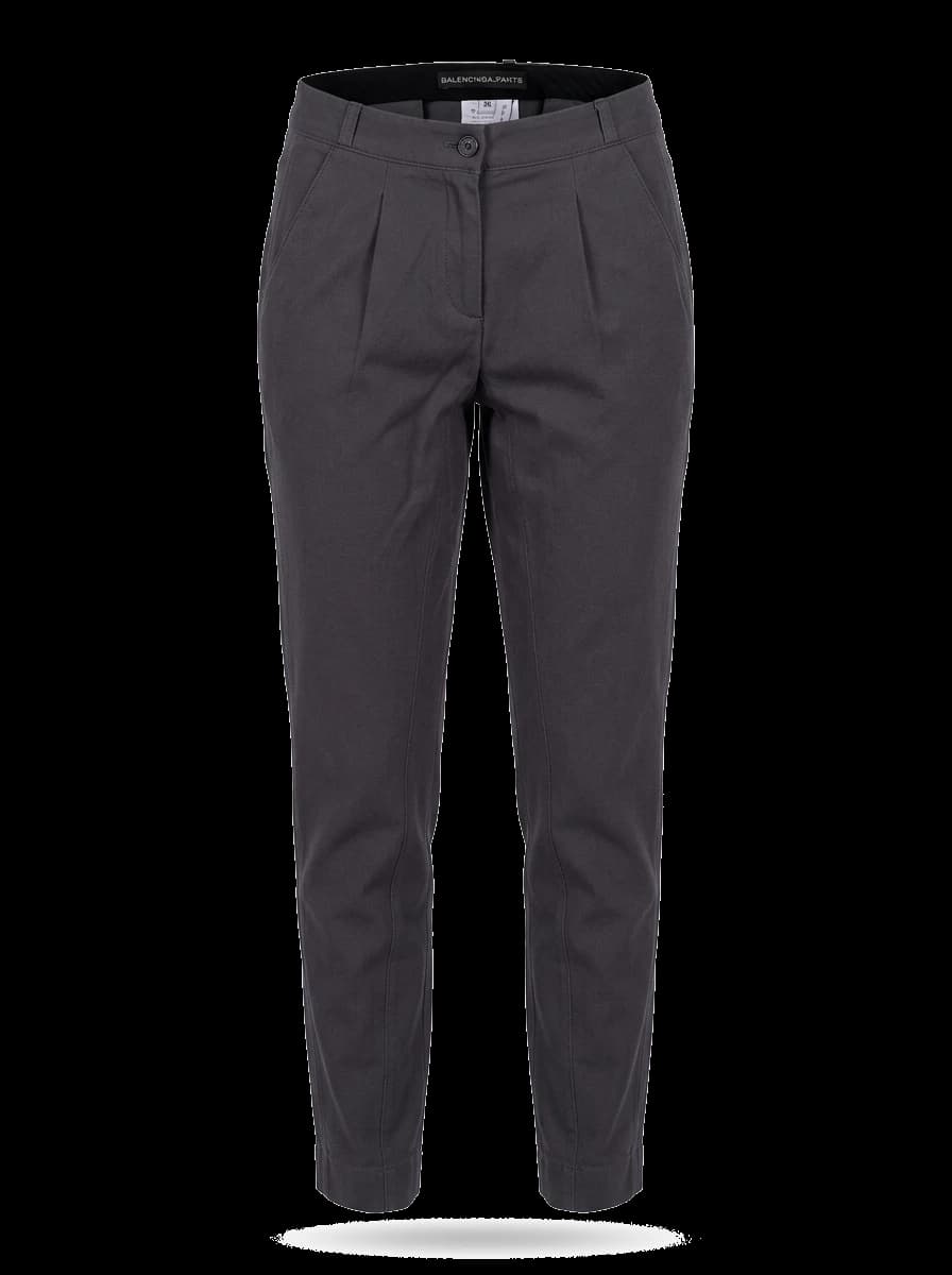 Balenciaga Gray Cotton Tailored Trousers — photo 1