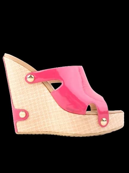 Vicini Pink Leather Sandals — photo 1