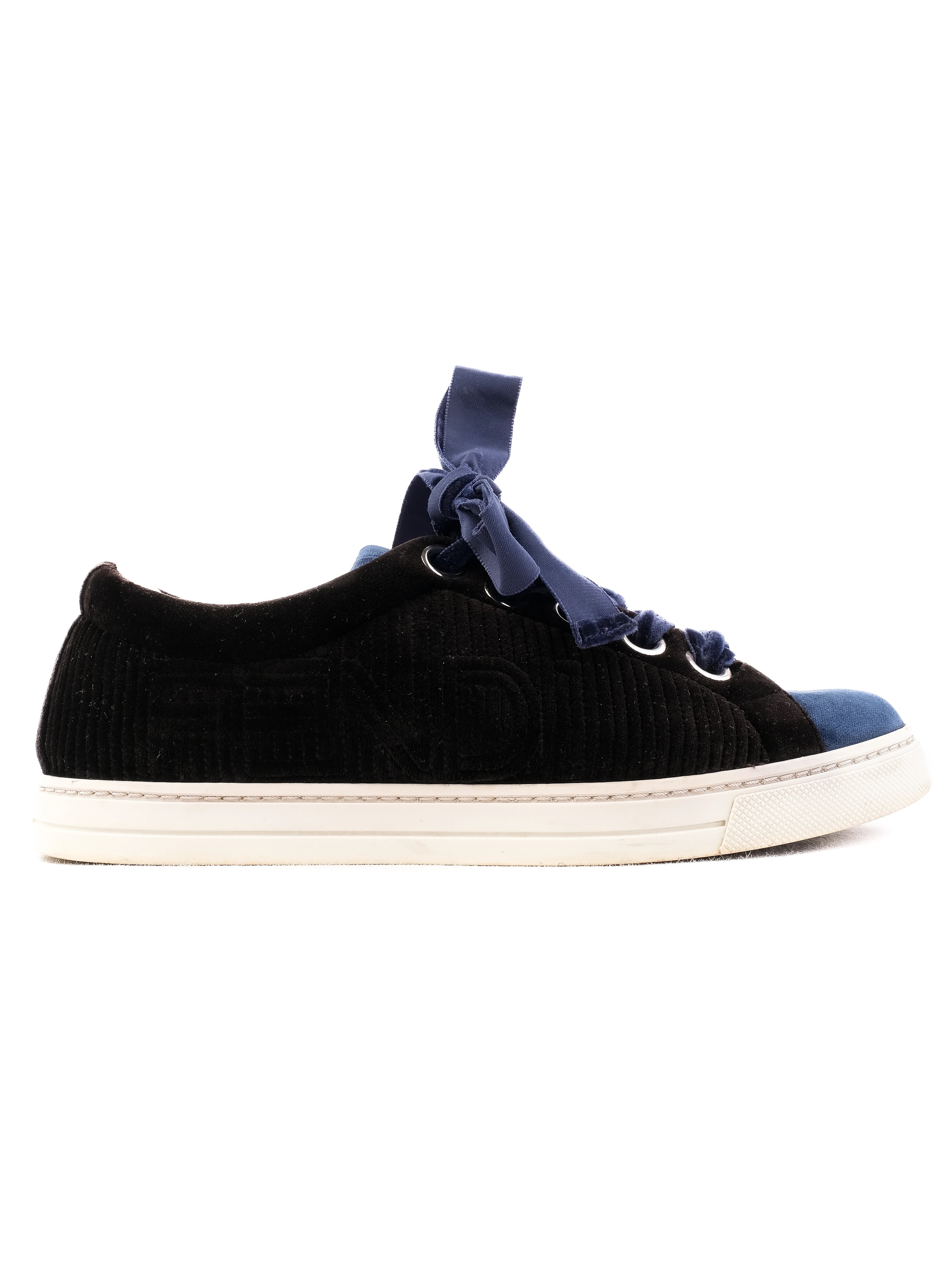 Fendi Black Canvas Sneakers — 3