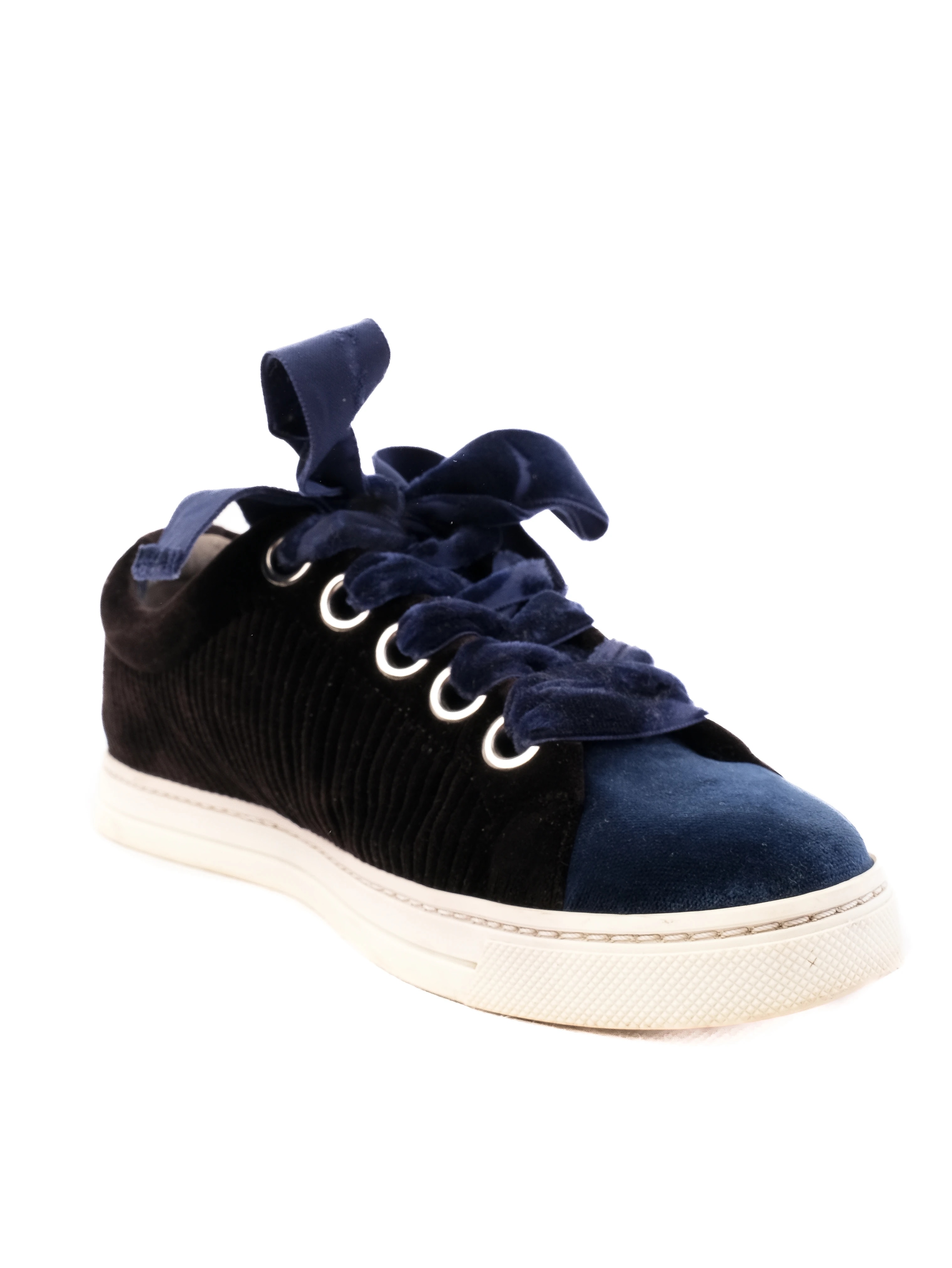 Fendi Black Canvas Sneakers — 2