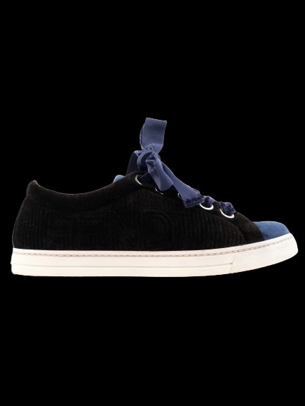 Fendi Black Canvas Sneakers — 1