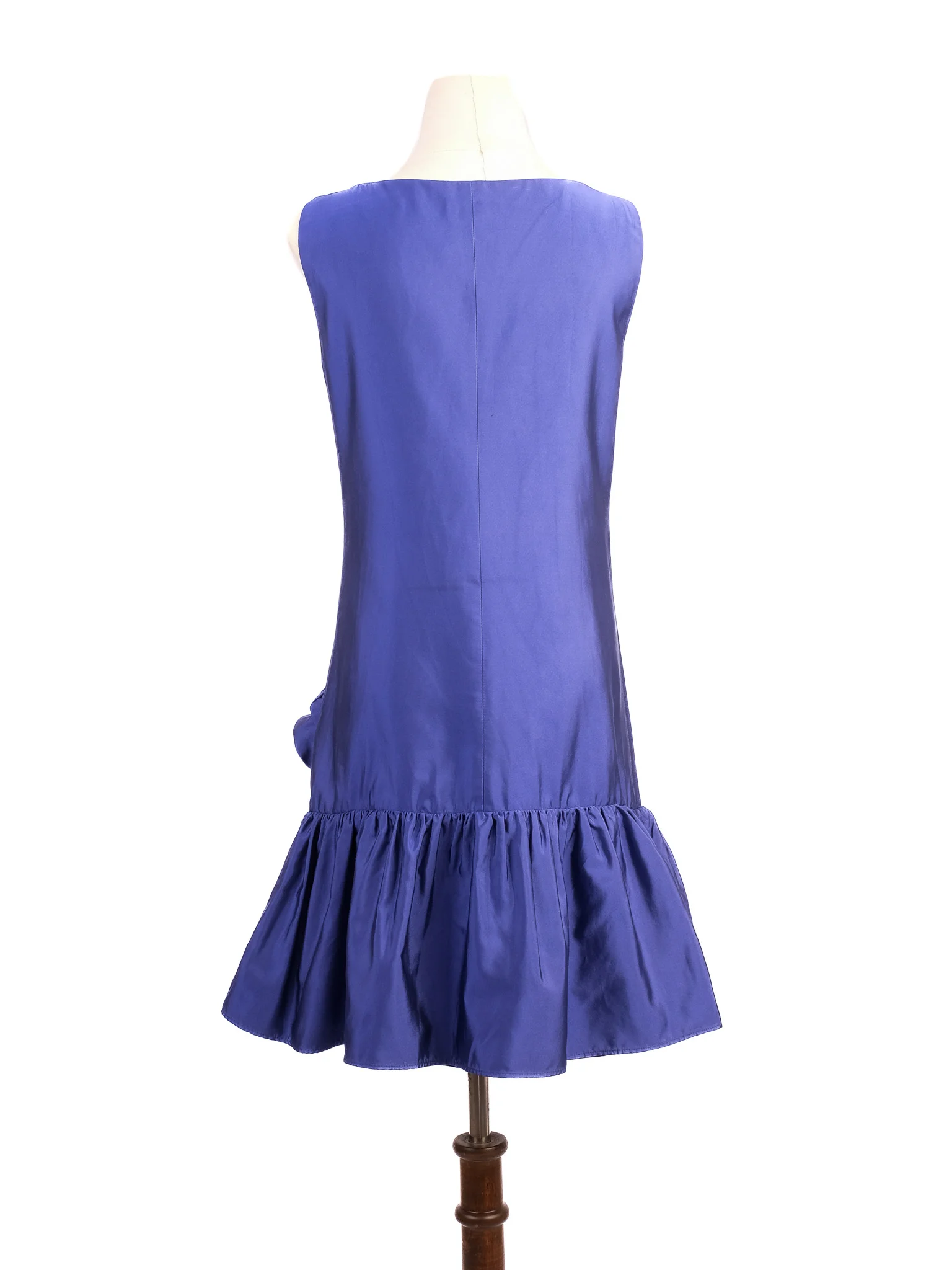 Moschino Purple Silk Sleeveless Dress — 2