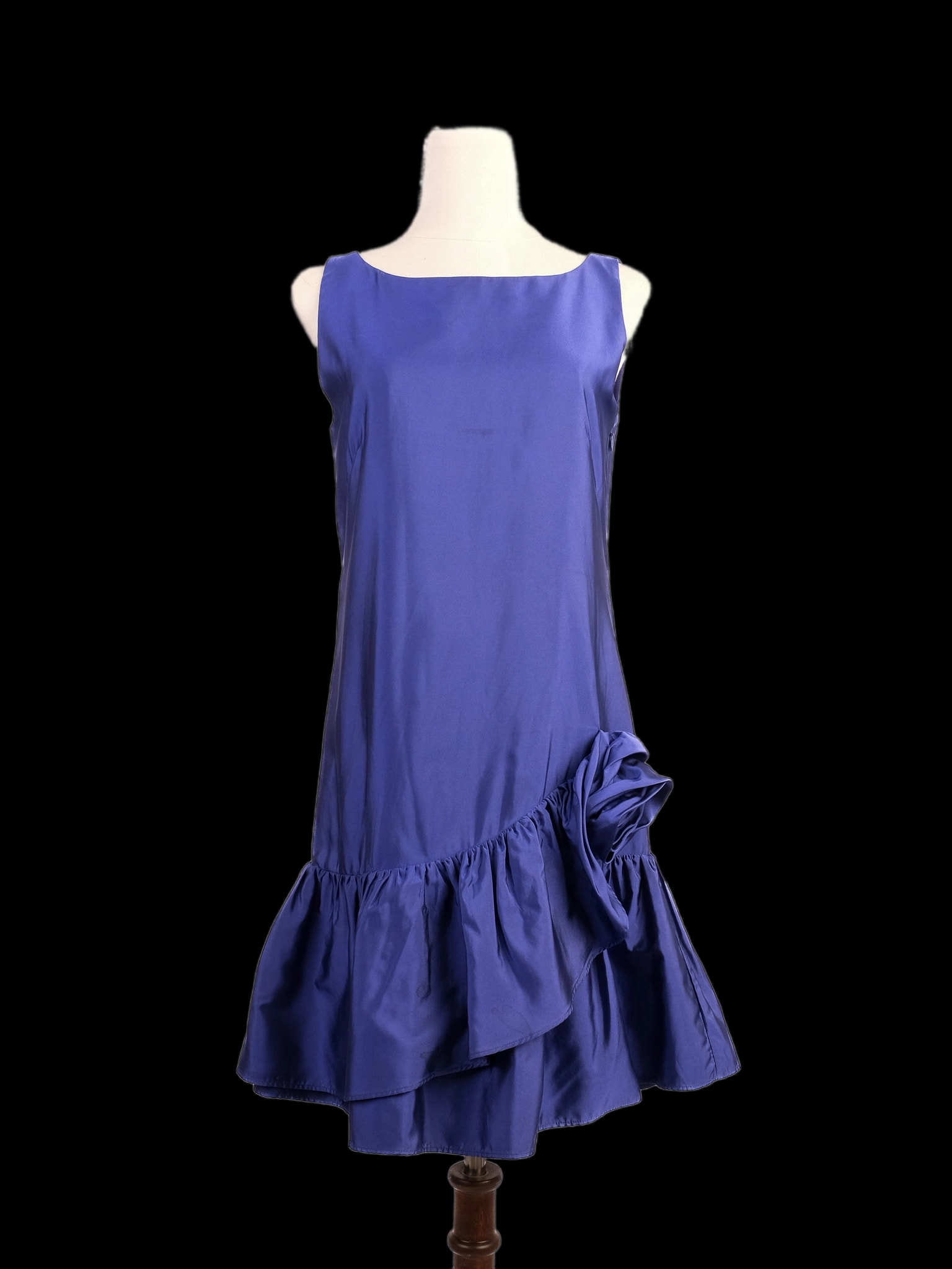 Moschino Purple Silk Sleeveless Dress — 3