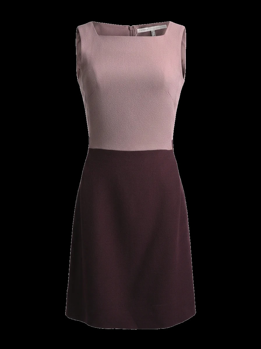 Victoria Bekcham Silk Sleeveless Dress — 1
