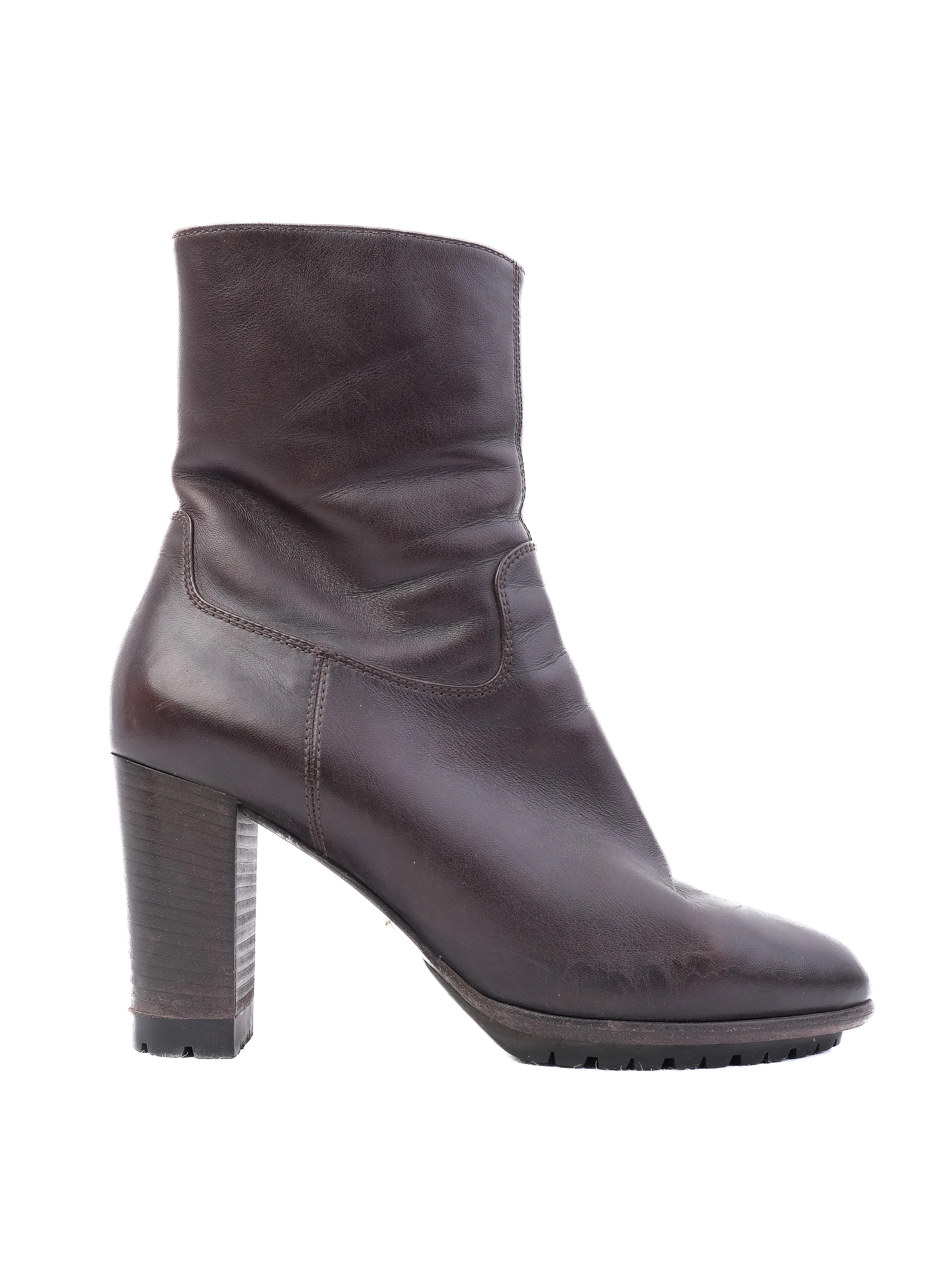 Sergio Rossi Orange Leather Boots — 3