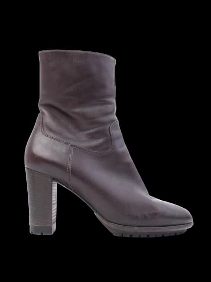 Sergio Rossi Orange Leather Boots