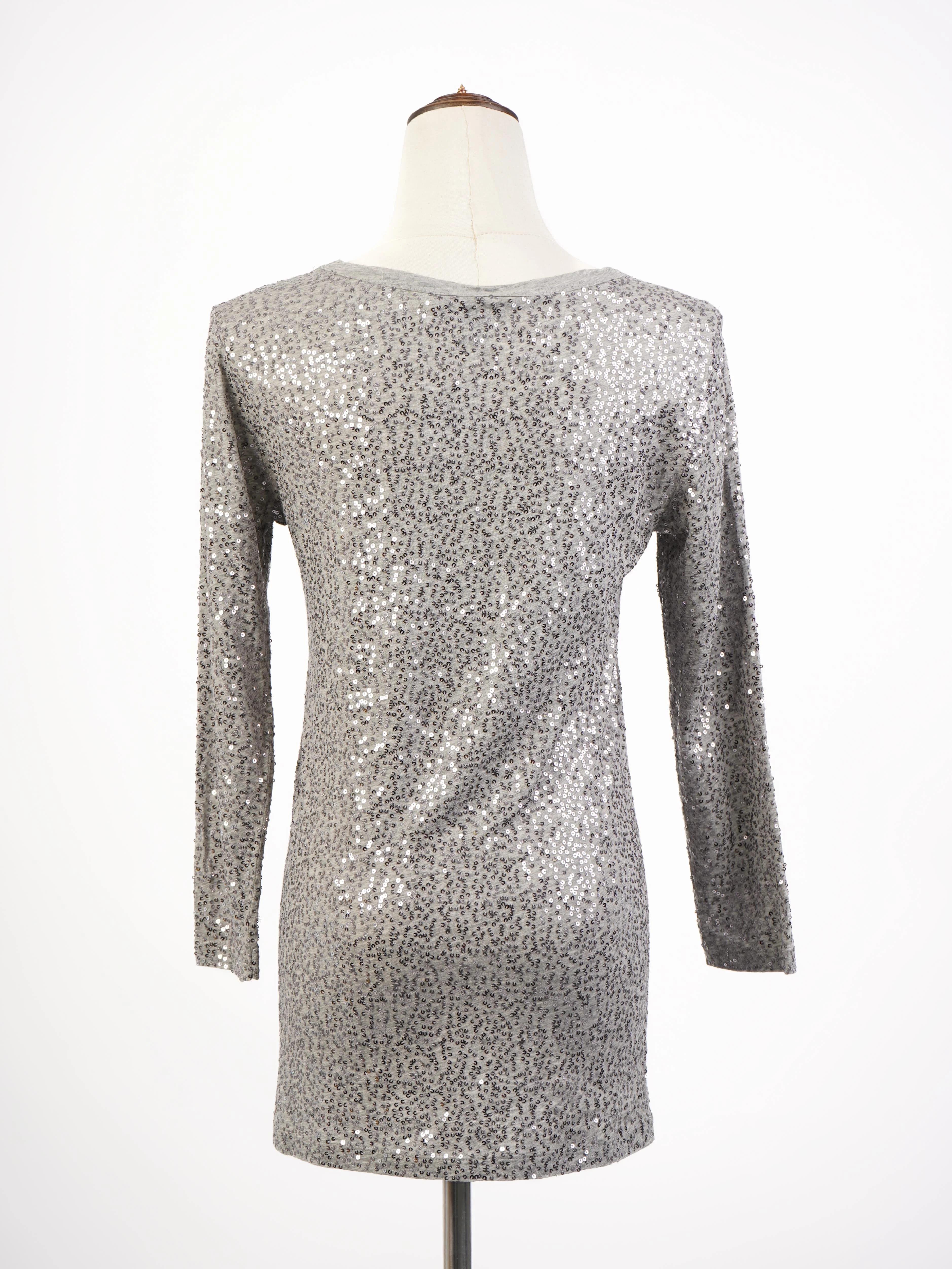 DKNY Gray Polyester Top — 2