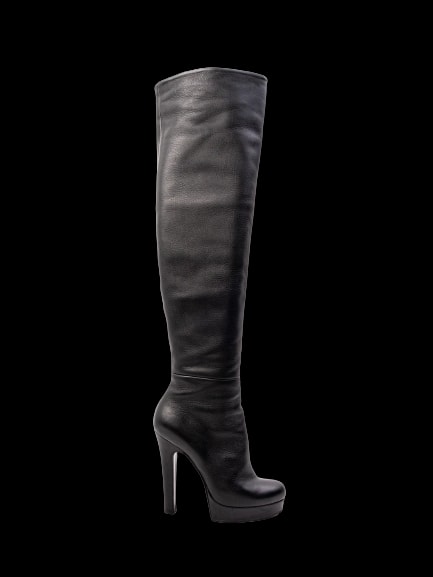 Gianmarco Lorenzi Black Leather Boots — 1