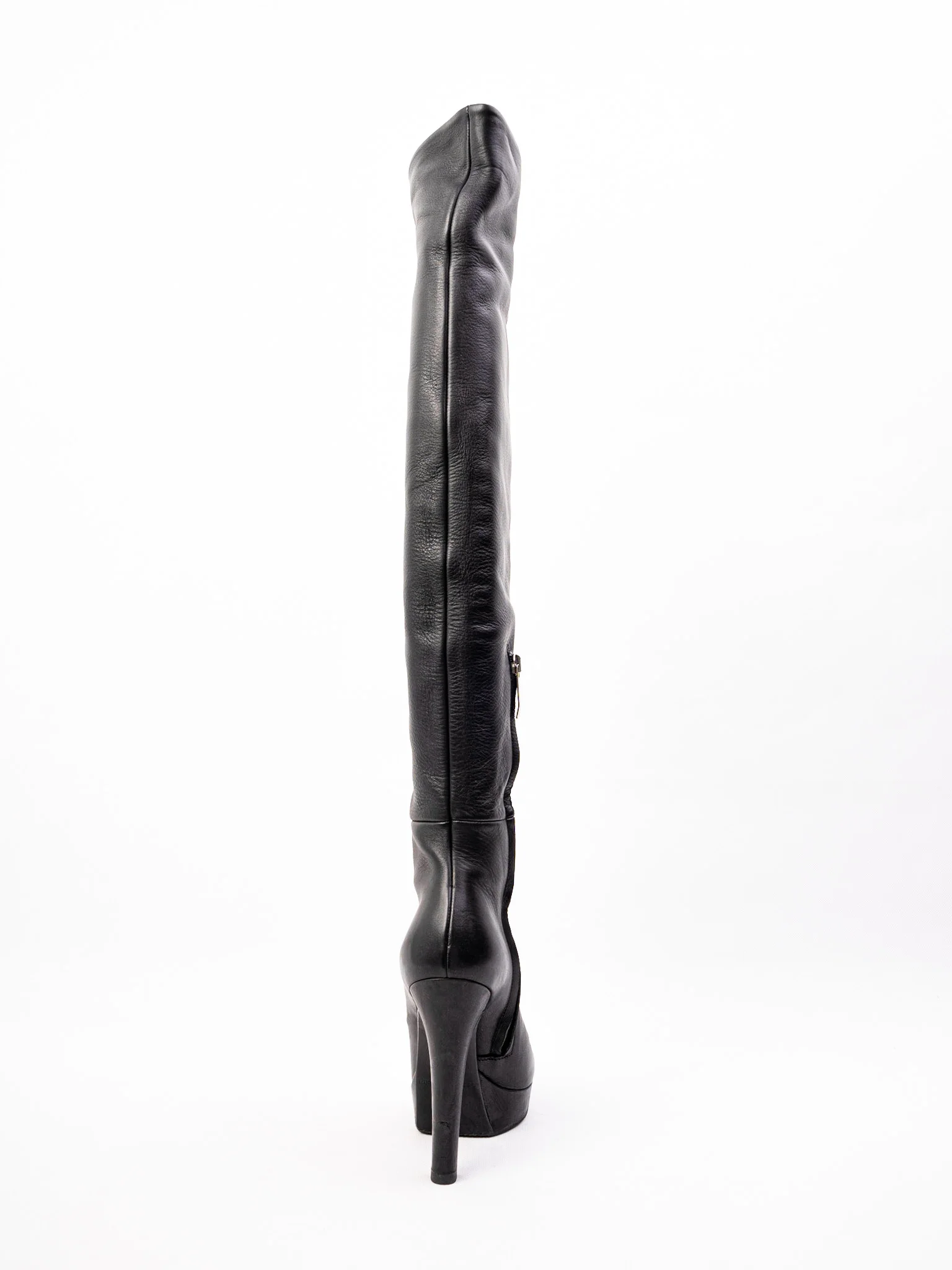 Gianmarco Lorenzi Black Leather Boots — 3