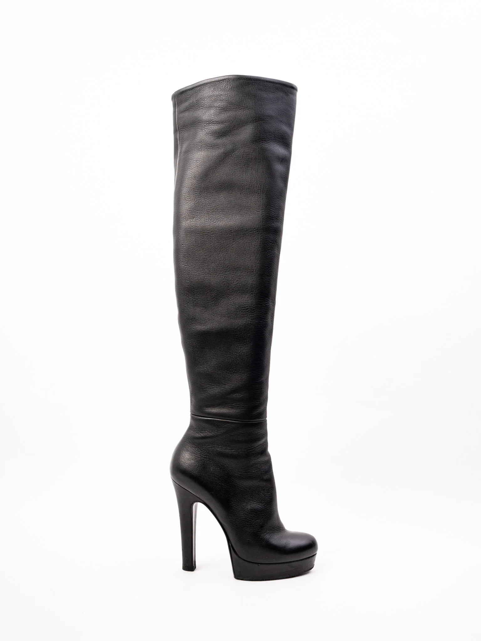 Gianmarco Lorenzi Black Leather Boots — 3