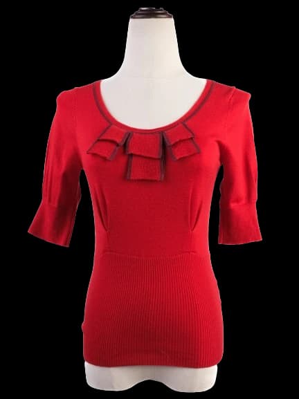Karen Millen Red Wool T-Shirt