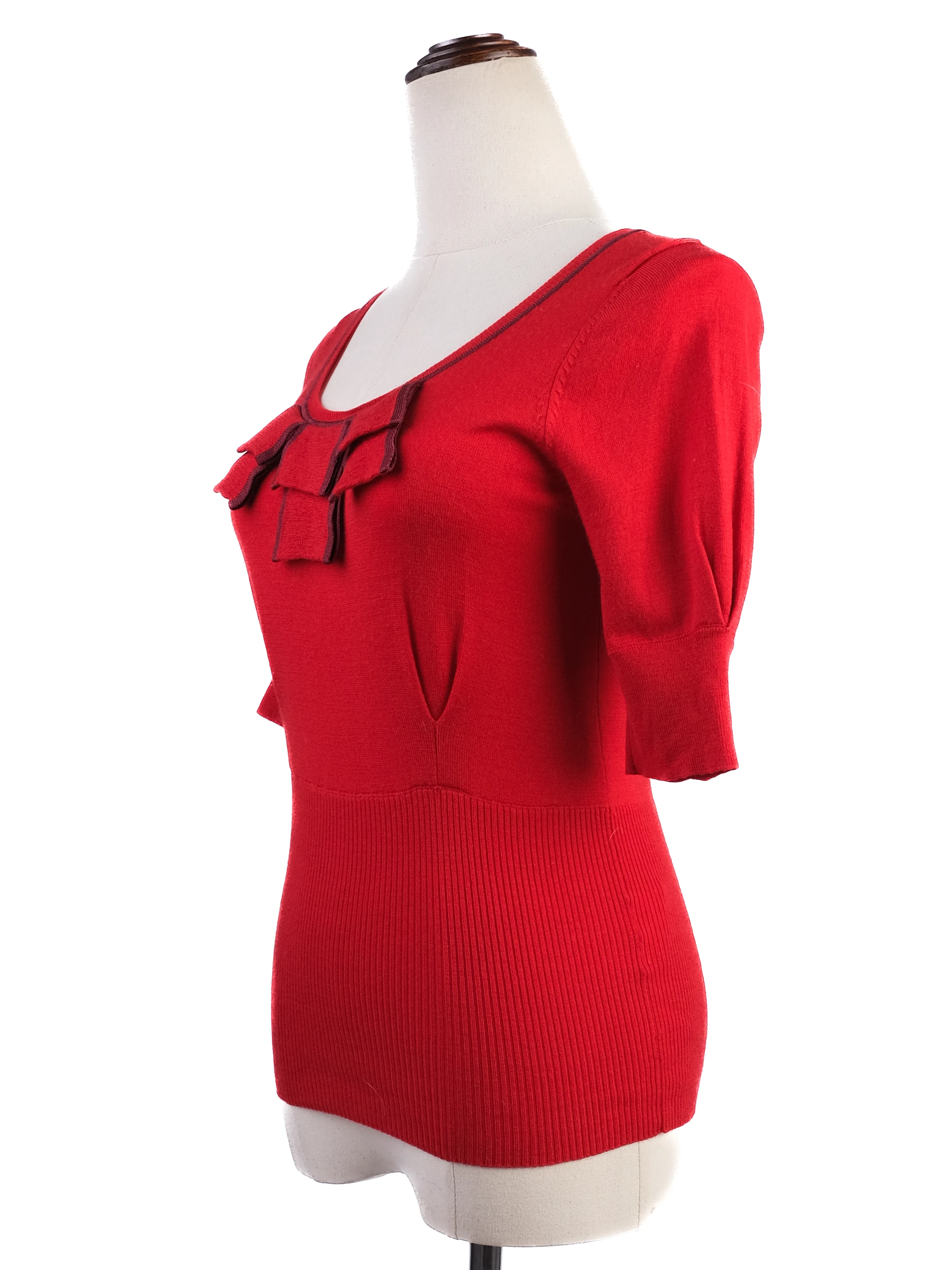 Karen Millen Red Wool T-Shirt — 3