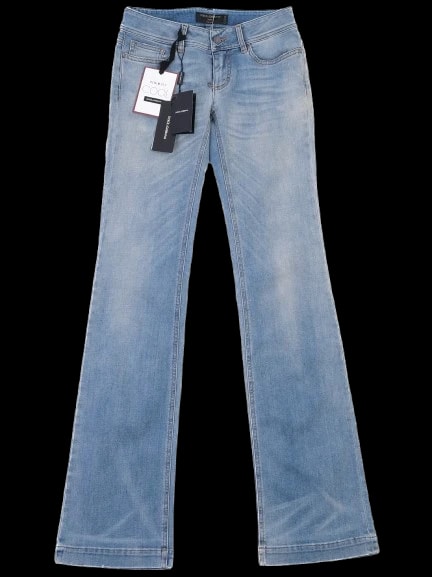 Dolce Gabbana Blue Cotton Straight Jeans — 1