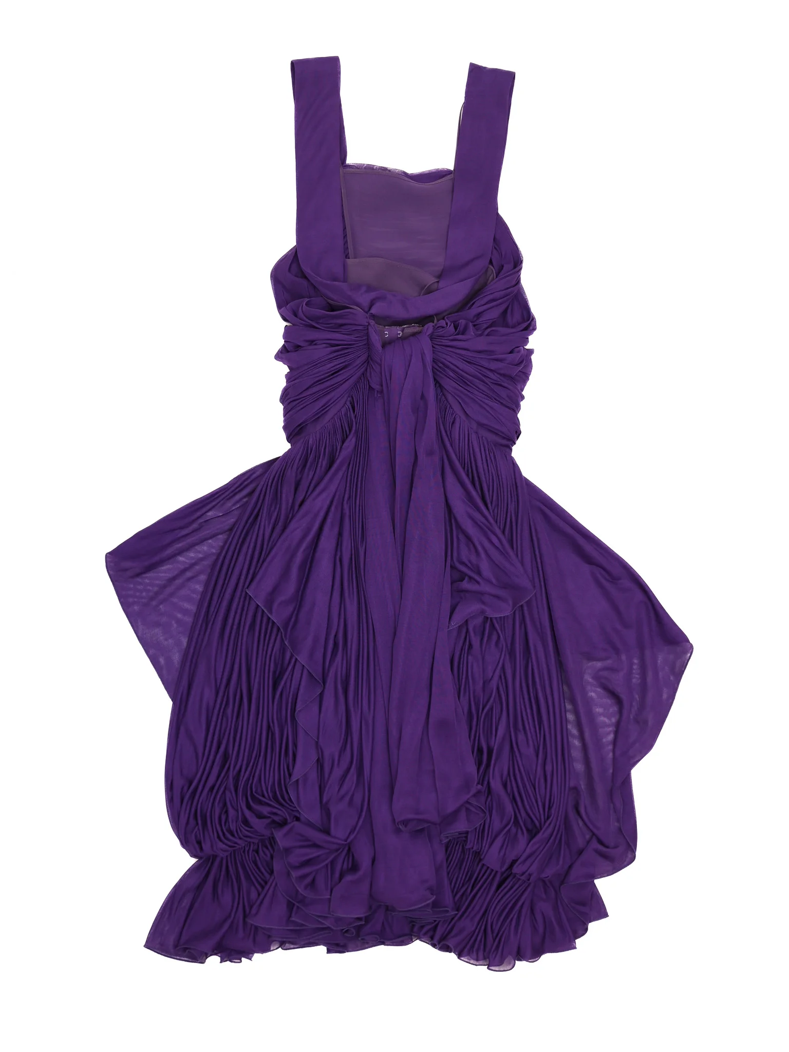 YSL Purple Silk Mini Dress — 3
