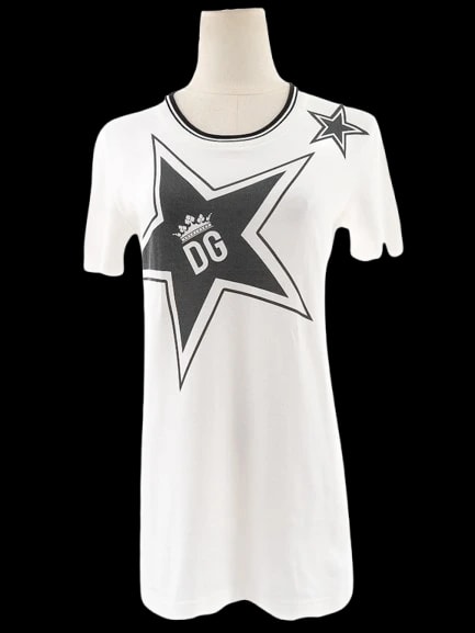 Dolce Gabbana White Cotton T-Shirt — 1