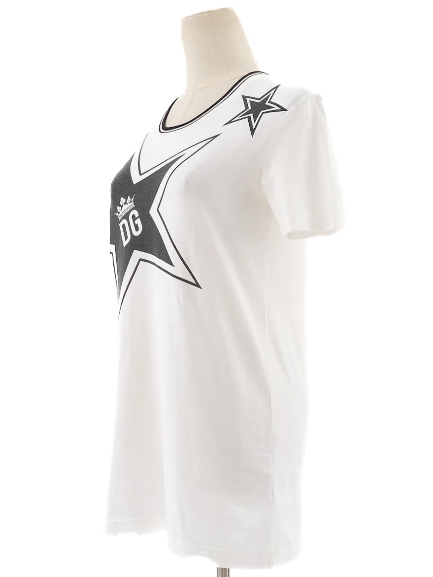 Dolce Gabbana White Cotton T-Shirt — 2