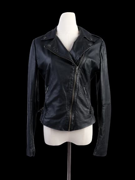 Muubaa Black Leather Jacket — photo 1