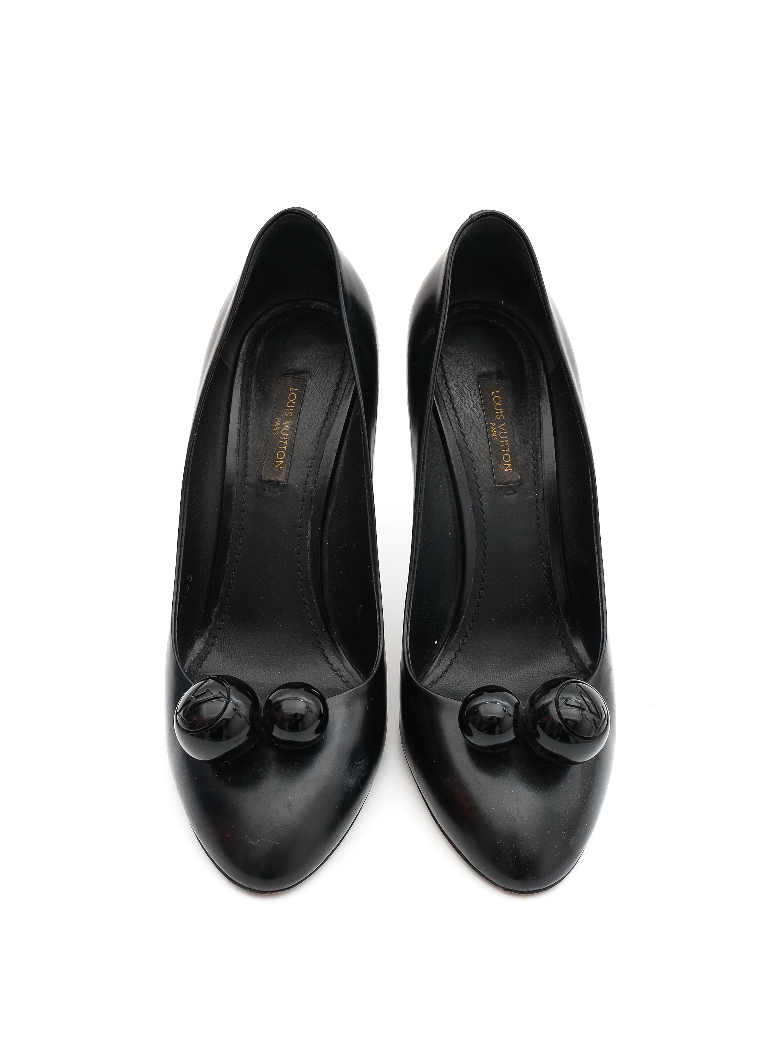 Louis Vuitton Black Leather Pumps — 3