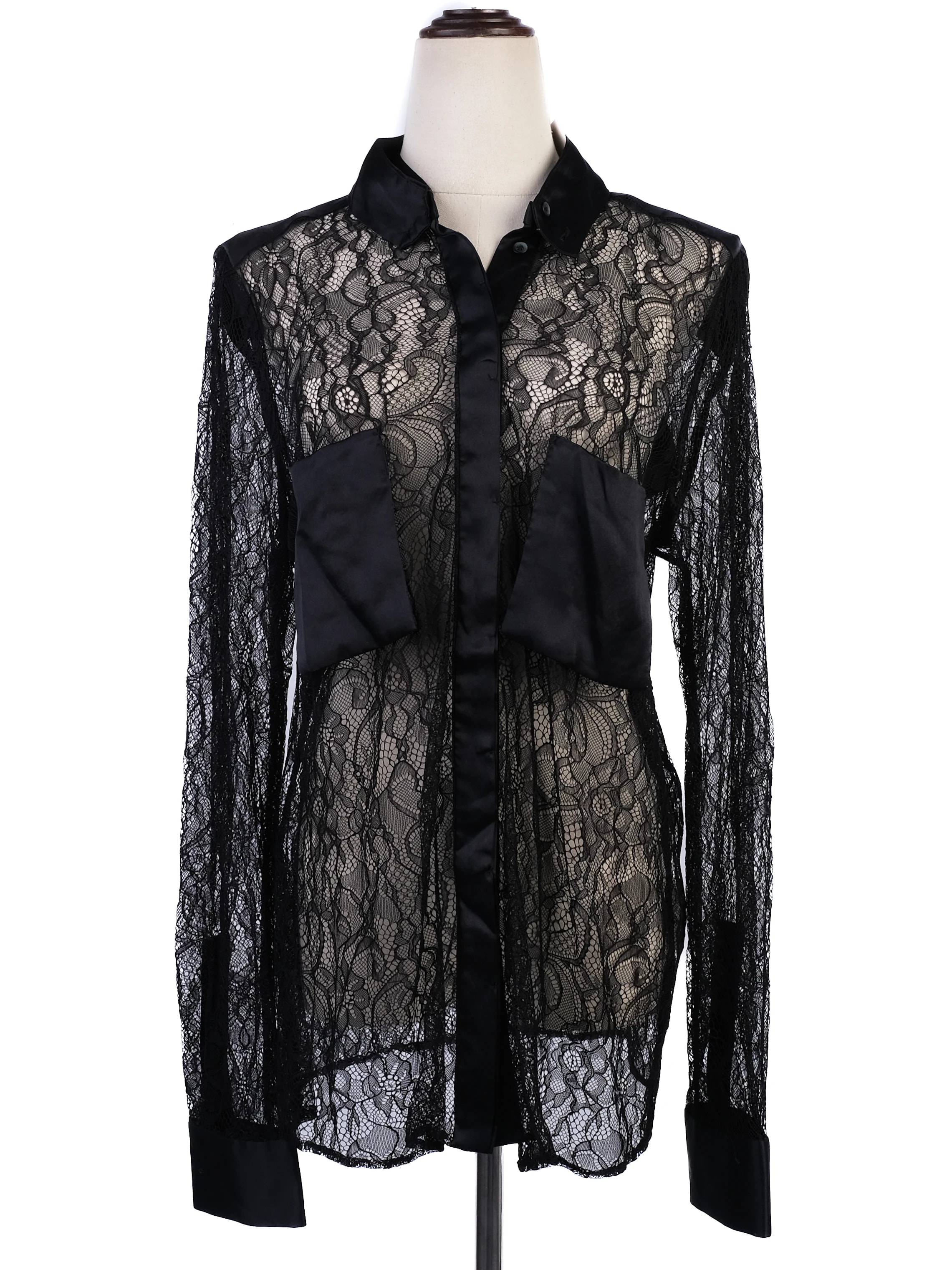 By Malene Birger Black Nylon Blouse — 2