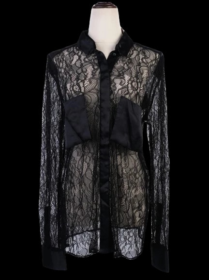 By Malene Birger Black Nylon Blouse — 1