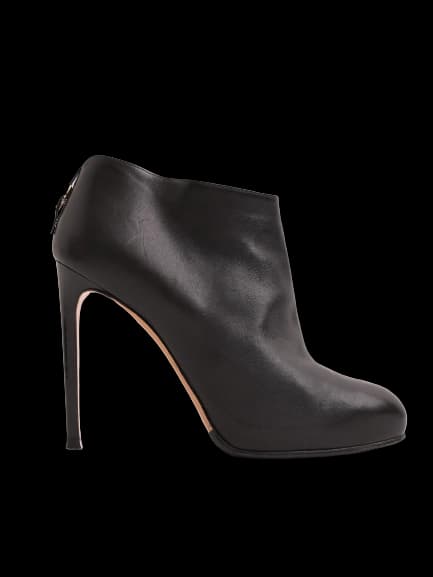 Salvatore Ferragamo Black Leather Ankle Boots — photo 1