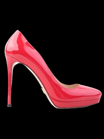 Prada Red Leather Pumps — photo 1