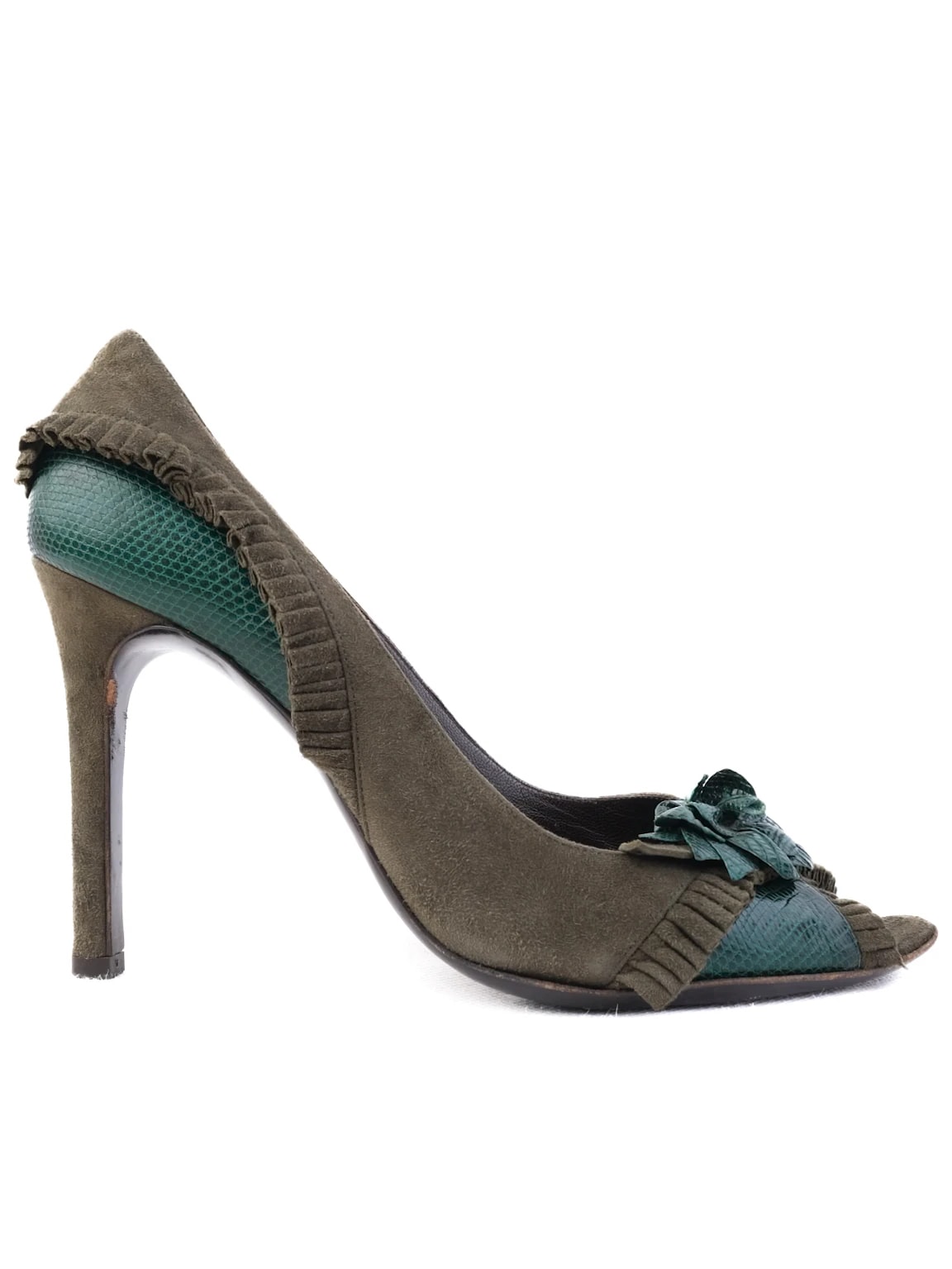 Valentino Green Leather Pumps — 3