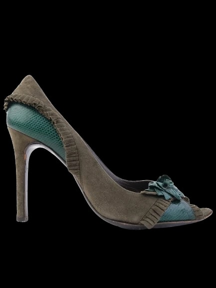 Valentino Green Leather Pumps — 1