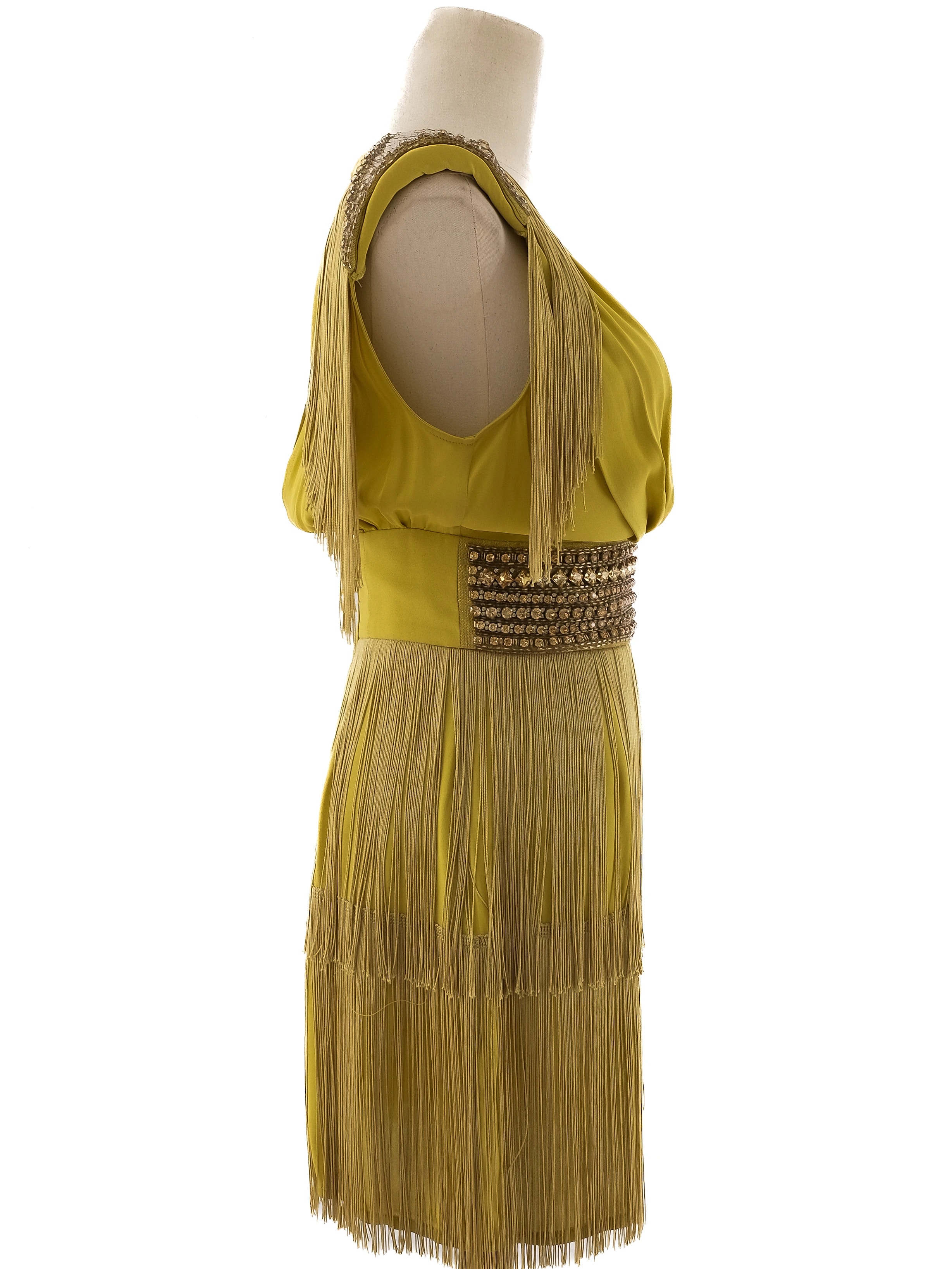 Elisabetta Franchi Yellow Viscose Evening — 3