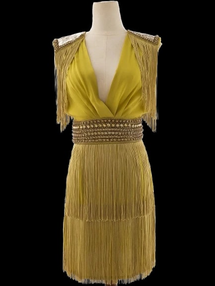 Elisabetta Franchi Yellow Viscose Evening — 2