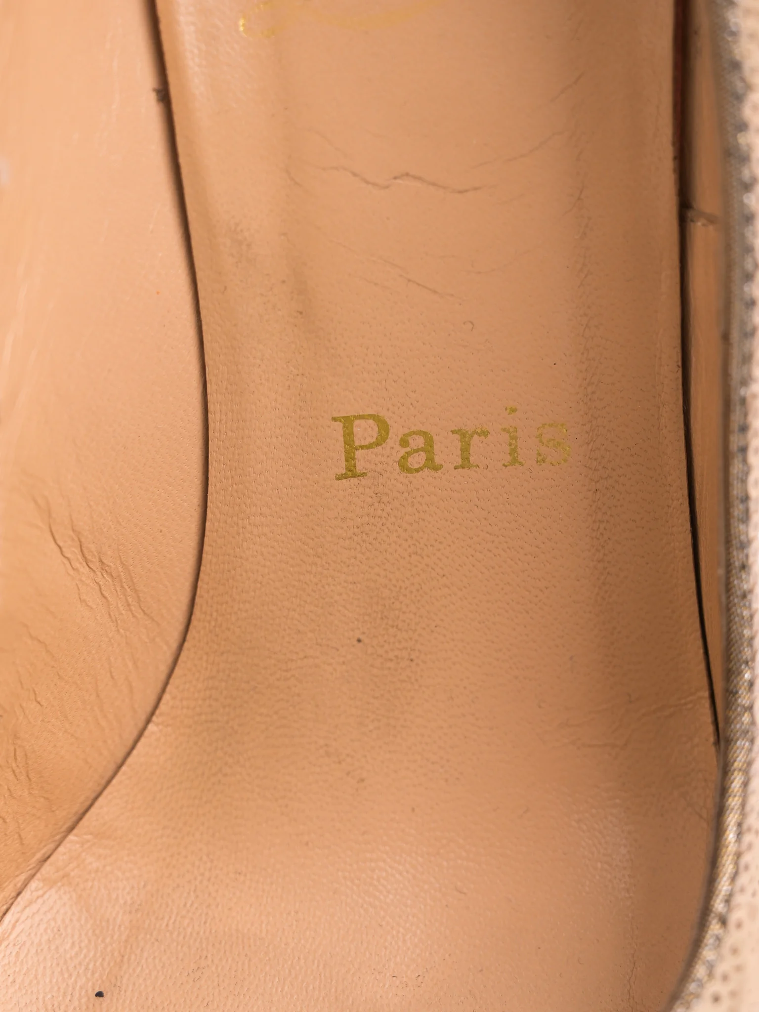 Christian Louboutin White Leather High Heel Pumps — 3