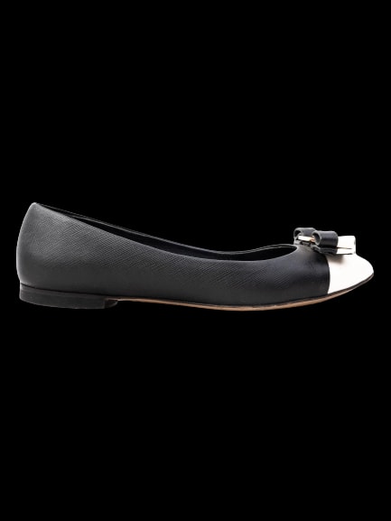 Salvatore Ferragamo Leather Ballet Flats — 1