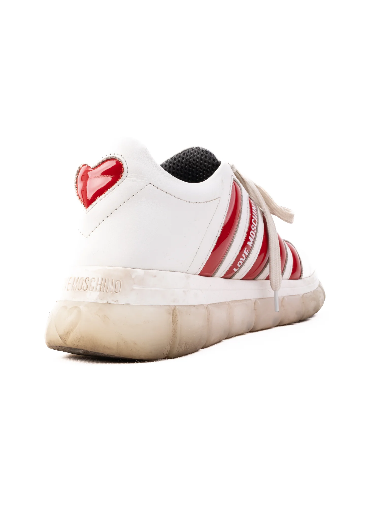 Love Moschino White Leather Sneakers — 2