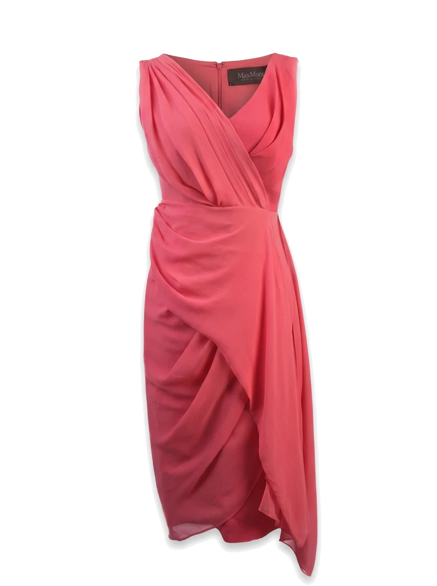 Max Mara Pink Viscose Cocktail Dress