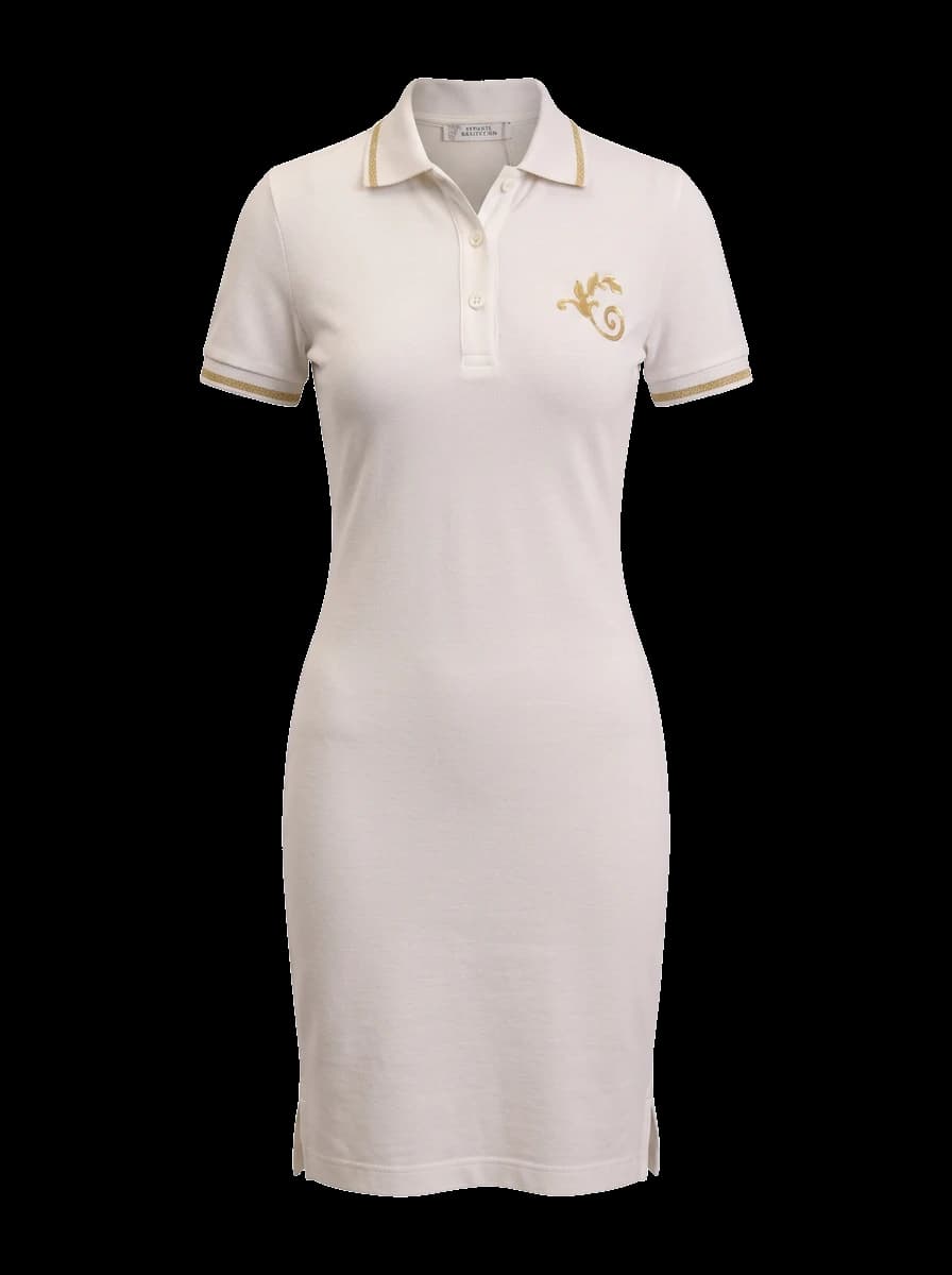 Versace White Cotton Midi Dress — photo 1