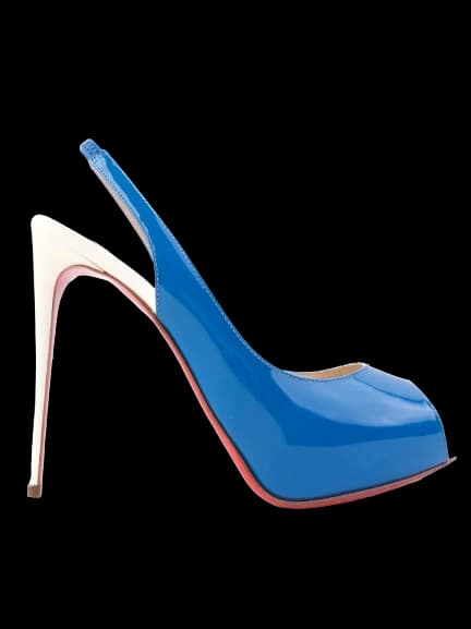 Christian Louboutin Blue Leather Pumps — photo 1