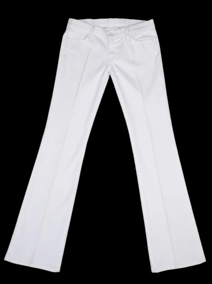 For all 7 mankind Orange Cotton Trousers — 1