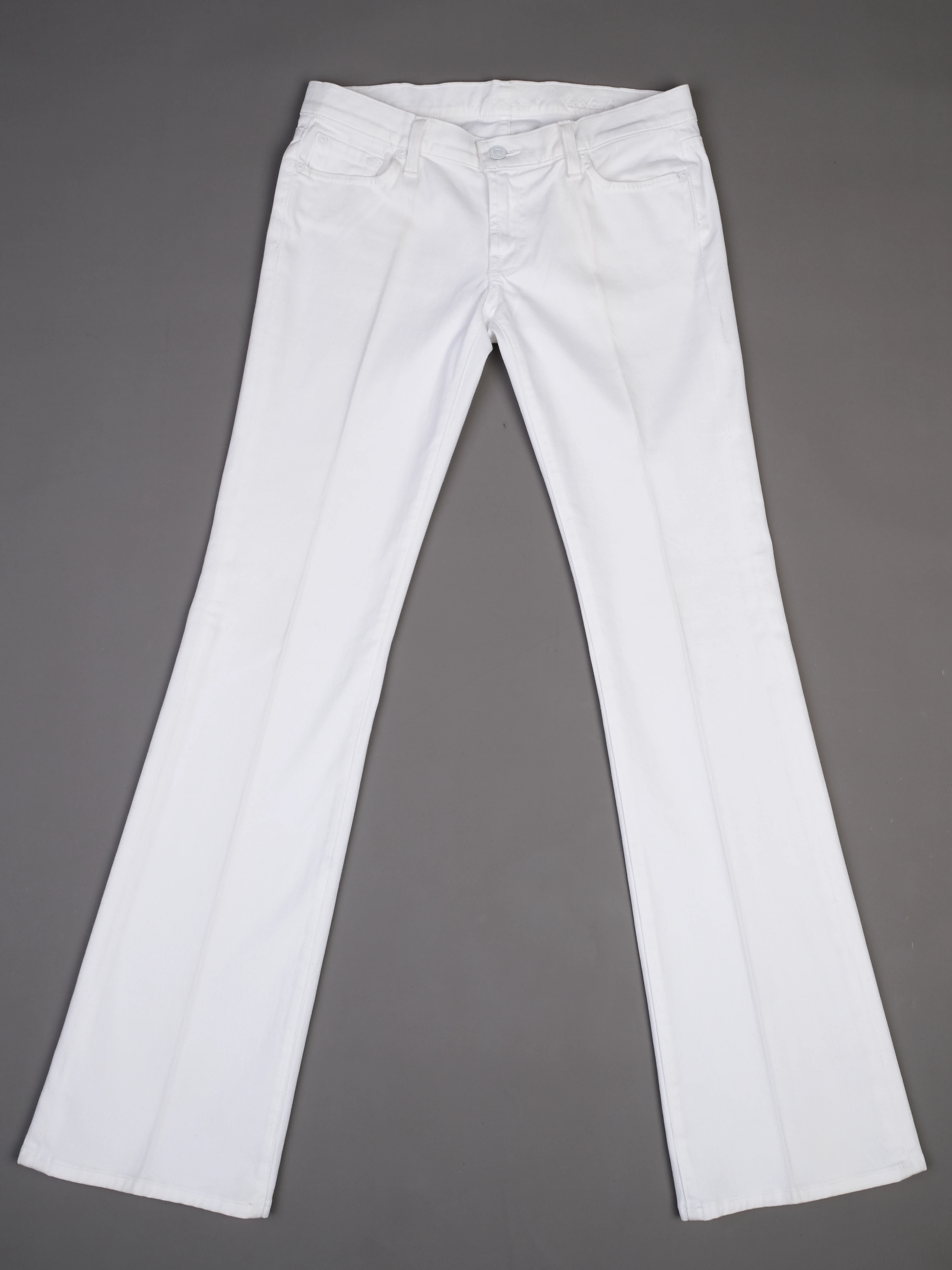 For all 7 mankind Orange Cotton Trousers — 3
