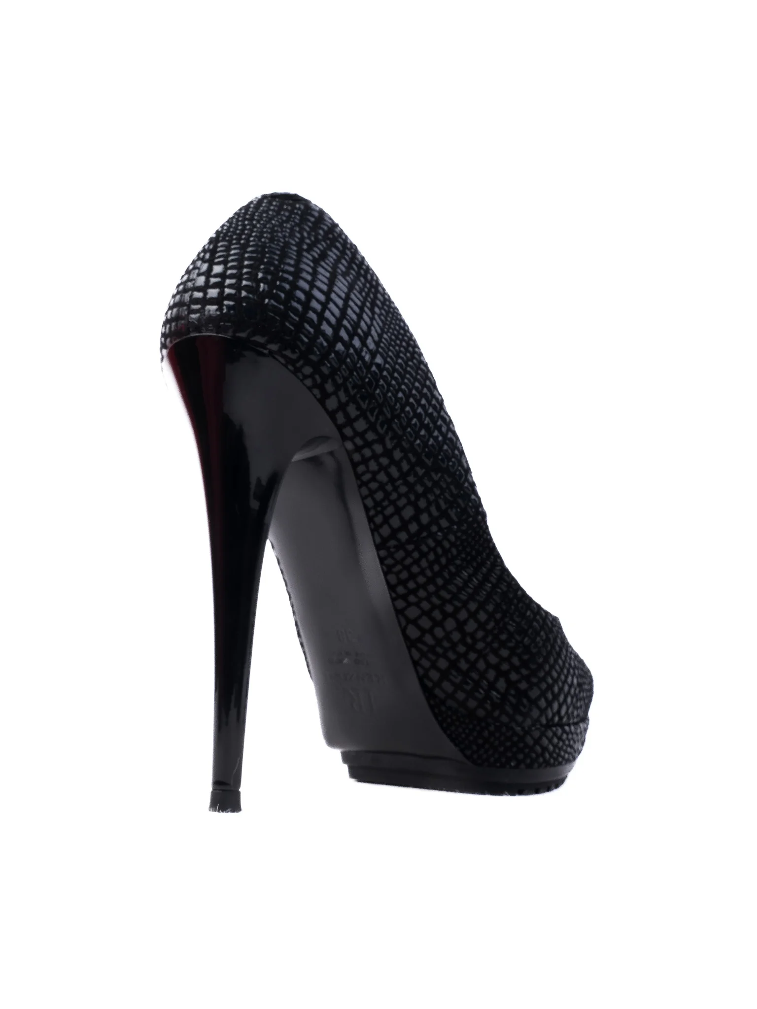 Renzoni Black Leather High Heel Pumps — 3