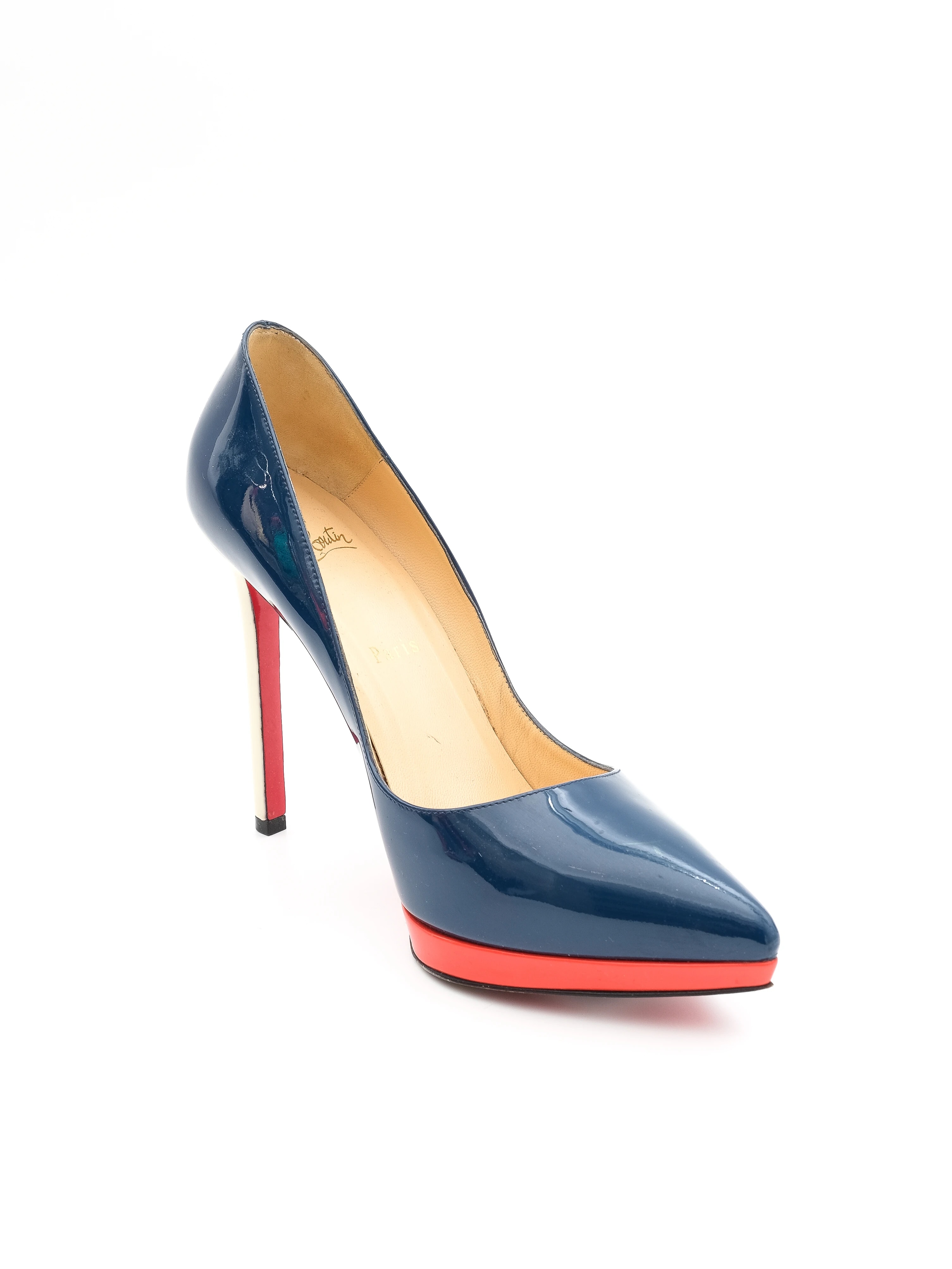 Christian Louboutin Blue Leather Pumps — 3
