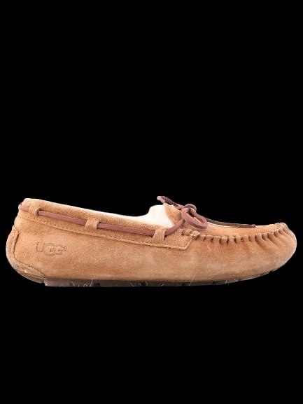 Designer Orange Leather Loafers — 1