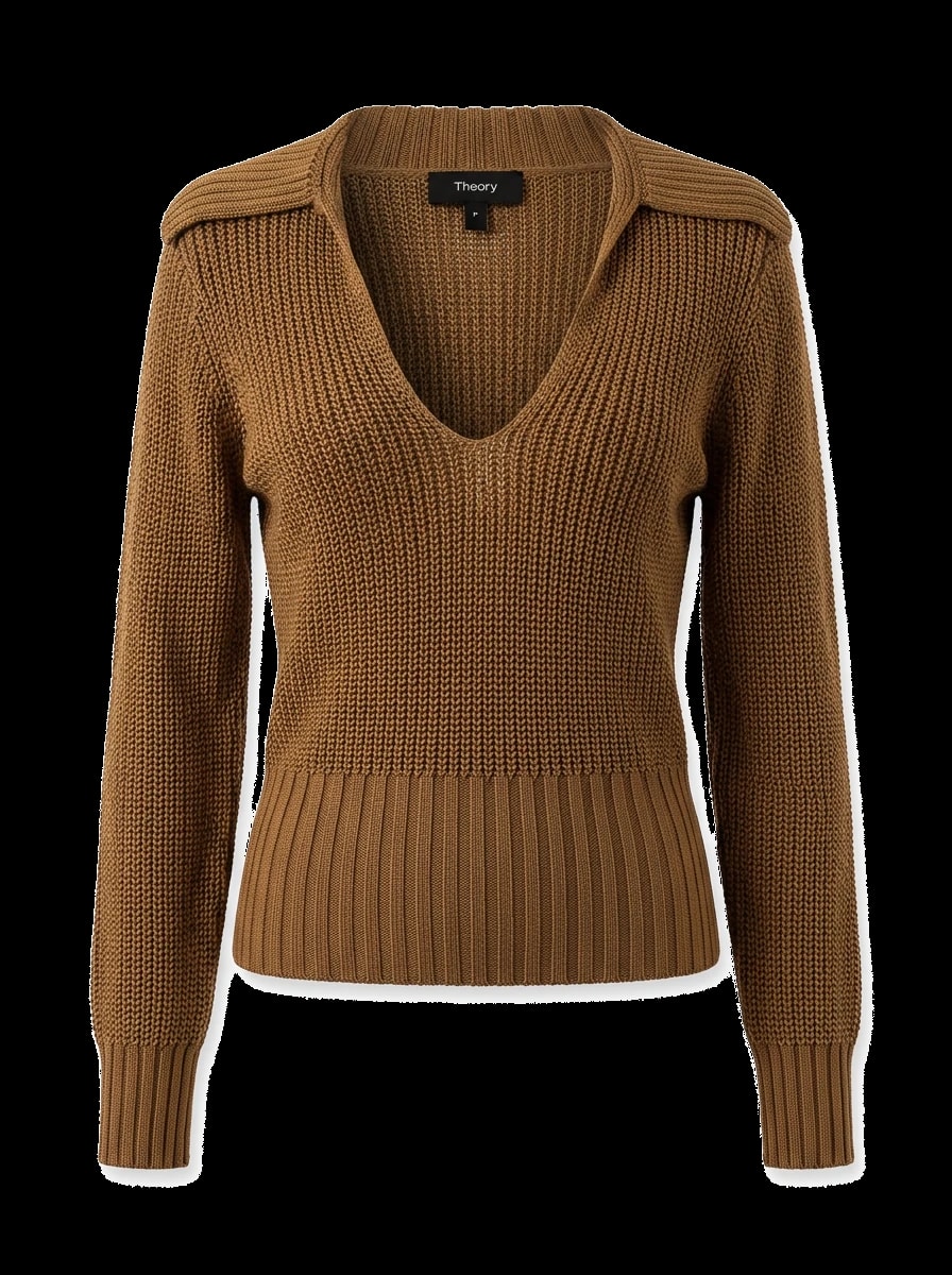 Theory Orange Viscose Sweater — 1