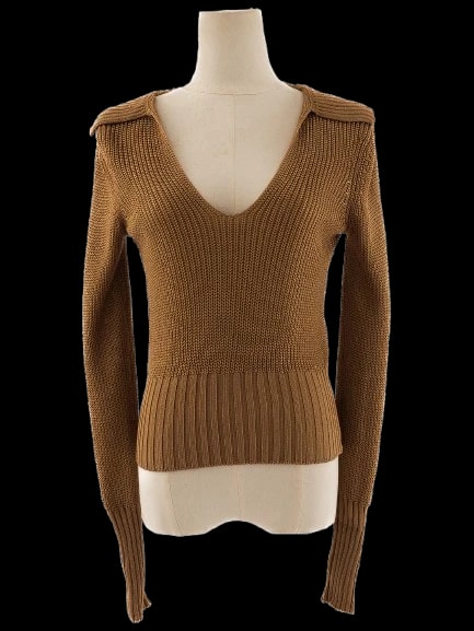Theory Orange Viscose Sweater — 2