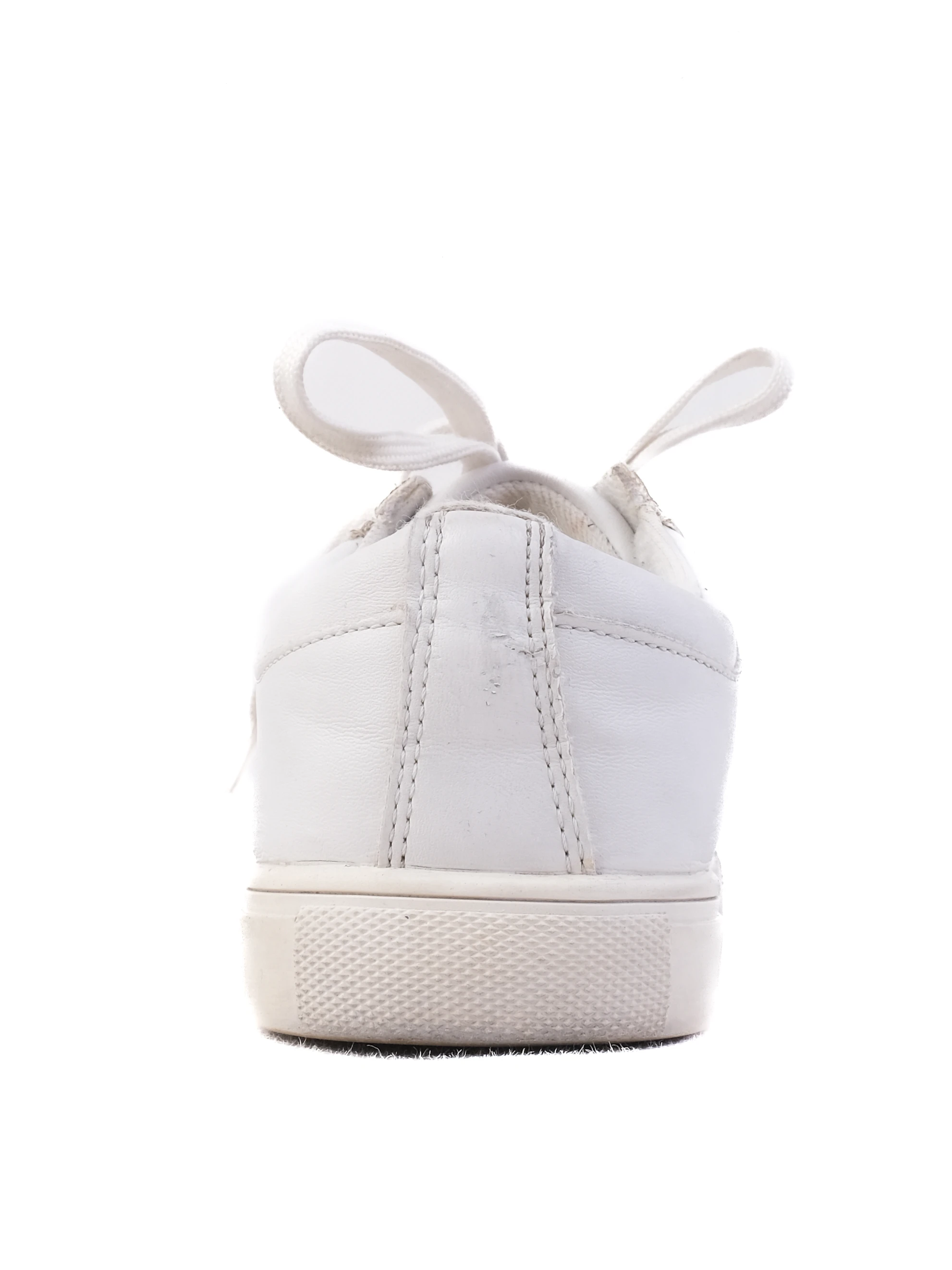 MSGM White Leather Canvas Sneakers — 3